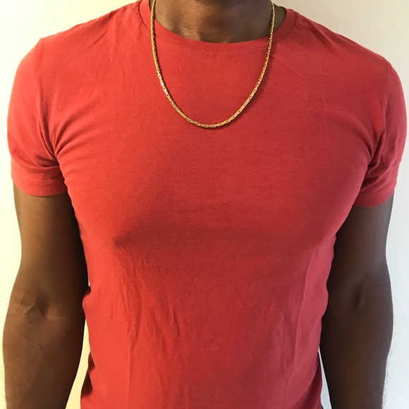 Stainless Steel Chain Gold Link Chain Necklace - Picture 1 of 5